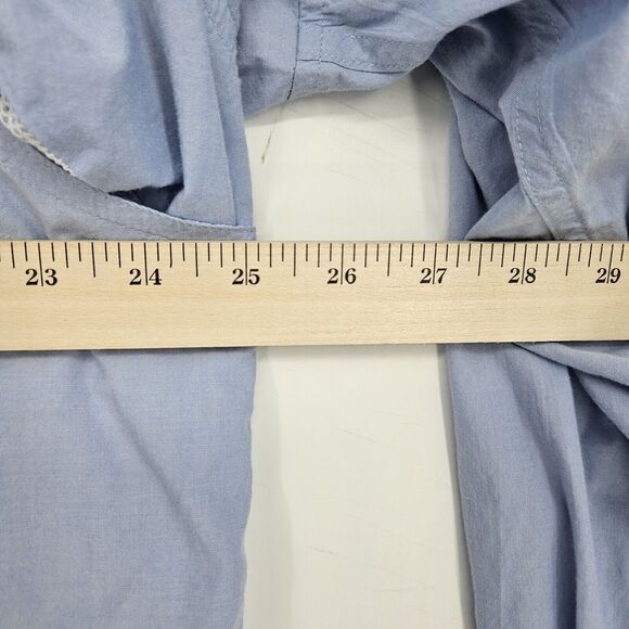 Duluth Trading Shirt Mens Large Fishing Button Down Casual Blue L Bamboo Rayon - Picture 10 of 12